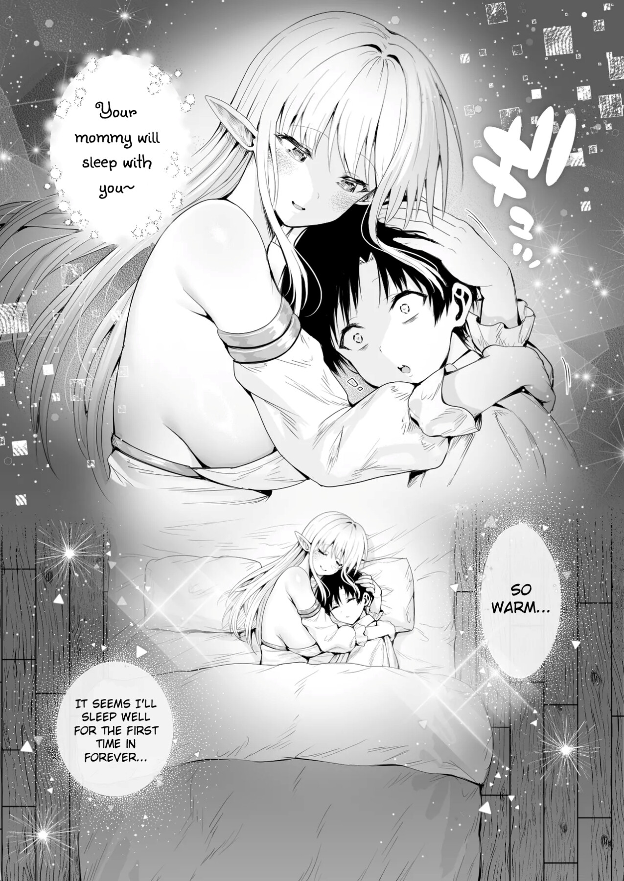 Hentai Manga Comic-Summoned to Another World as a Breeder (Savior), I Get Spoiled and Have Non-Stop Sex with my Elf Mommy-Read-16